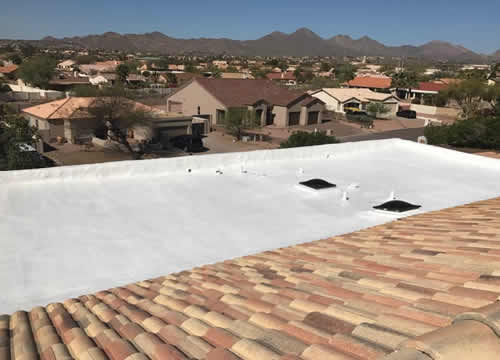 Flat Roof with Spray Foam